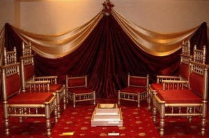 Conjunto de silla Mandap de boda de último diseño, sillas Mandap de Ceremonia de matrimonio hindú, silla Mandaps tallada en madera para boda - Product Image 2