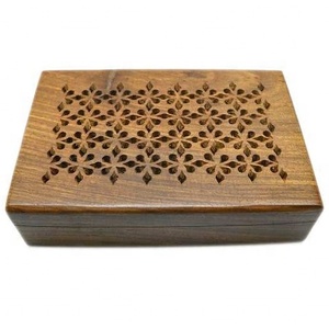 Artículo decorativo Diseño antiguo Caja Madera de madera de pino Hogar Hecho a mano Mini Cofre del Tesoro Caja de madera Embalaje de lujo de alta calidad - Product Image 5