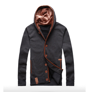 Hot Sale High Quality Fashionable Men's Autumn & Winter Hoodies & Sweatshirts Long Sleeve Button Down Men Hoodie Casual <b>jacket</b> - Product Image 6