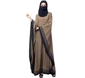 Gran oferta Abaya islámica para mujer con diseño personalizado Dubai musulmán mujeres tela de seda Abaya nueva moda transpirable ropa de mujer - Product Image 5