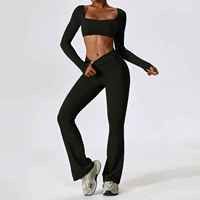 Ensemble de vêtements de sport vintage pour femmes, 2 pièces, veste zippée, short de yoga sans manches, coupe ajustée, 100% coton