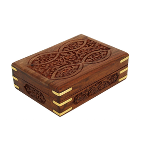 Excelente diseño decorativo caja de almacenamiento de madera organizador de joyas personalizado al por mayor para el hogar Cocina Oficina organización de almacenamiento - Product Image 1