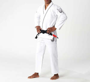Kimono de Jiu-Jitsu BJJ 100% Coton Extensible, Coupe Ample, 480g, Personnalisable avec Logos sur le Devant – Meilleures Ventes - Product Image 3