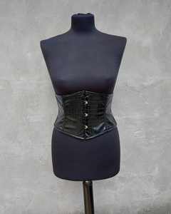 Genuine Leather <b>Corset</b> <b>for</b> <b>Women</b> Waist Cincher Lace Up Gothic Bustier Top <b>for</b> Fashion, Lingerie or Costume Wear - Product Image 5