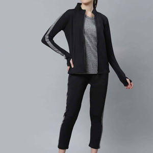 Conjunto Deportivo de Dos Piezas para Mujer, Chaqueta Ligera con Cremallera Completa, Pantalones Deportivos con Cintura Elástica, Cómodo para el Gimnasio y Uso Diario - Product Image 4