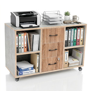 Contemporary 100x40x60cm Mobile Personal <b>Locker</b> (TCN68047)-Plywood - Product Image 1