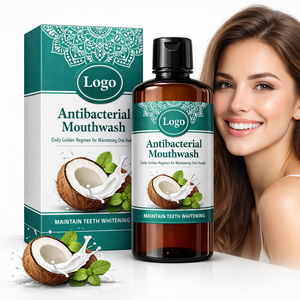 Bain de bouche certifié haleine fraîche saveur noix de coco menthe pour soins bucco-dentaires quotidiens, emballage personnalisable OEM/ODM, blanchiment des dents sain - Product Image 3