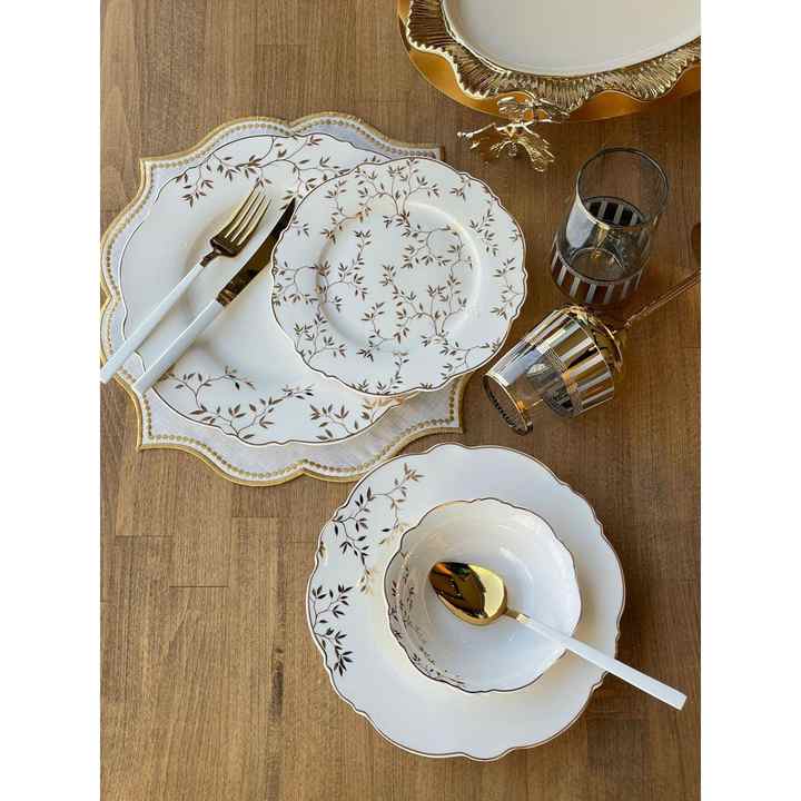 Cena Set oro albero 24 pezzi per 6 persone