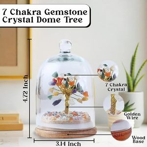 Wholesale Handmade Healing <b>Crystal</b> 7 Chakra <b>Tree</b> Gemstone Bonsai Reiki Chakra Balancing Meditation Portable Home Energy Decor - Product Image 2