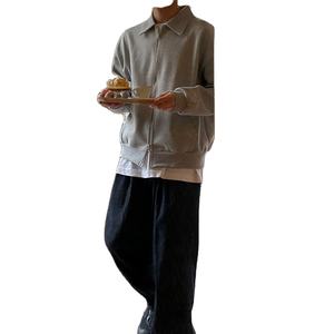 Logo personnalisé d'usine OEM Sweat à capuche surdimensionné avec fermeture éclair complète à manches longues Épaule Col montant Sweats à capuche pour hommes - Product Image 2