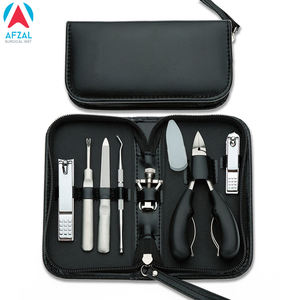 Cortador de callos para pedicura, juego de limas multifunción de acero inoxidable, bolsa personalizada de carbono, herramientas de belleza a granel de Pvc - Product Image 5