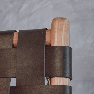 High Quality Woven Aunthentic Leather Teak Wood Wooden Made In Indonesia - Product Image 5