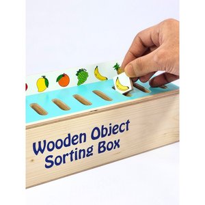 Nesting & <b>Stacking</b> Wooden Object Sorting <b>Box</b> for Younger Children's Play & Development - Product Image 2