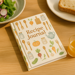 Lacon ấm cúng nhà bếp công thức Tạp Chí với màu nước rau và đồ dùng minh họa bìa cứng thực phẩm kế hoạch máy tính xách tay quà tặng - Product Image 5