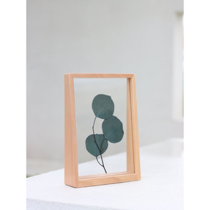 Cadre photo en bois carré au design classique, double face, verre transparent, pour la décoration de la maison et du bureau - Product Image 4