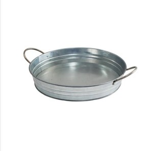 ถาดเสิร์ฟโลหะเหล็กชุบสังกะสีทรงกลมเครื่องครัวในบ้านถาดอาหารพร้อมฟังก์ชั่นการตกแต่ง - Product Image 6