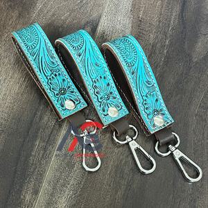 พวงกุญแจหนังวัวแท้สำหรับผู้หญิงพวงกุญแจหนังวัวแท้แบบ2025ใหม่ดีไซน์เนอร์งานแฮนด์เมด - Product Image 1