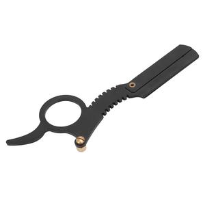 Maquinillas de afeitar revolucionarias que presentan las maquinillas de afeitar de barbero rectas con rotación de pulgar retro de acero inoxidable - Product Image 3