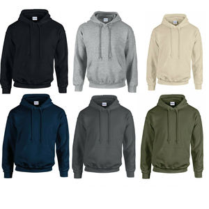 Sweat-shirt à capuche uni unisexe en mélange lourd pour hommes et femmes - Product Image 4