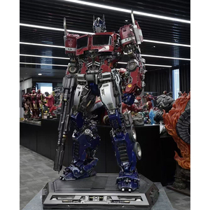 Venta de fábrica Esculturas de Arte de resina de fibra de vidrio para exteriores de tamaño real Bumble <span class=keywords><strong>Bee</strong></span> Robot Optimus Prime Transformer - Product Image 5