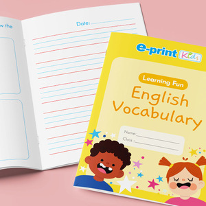 Cahier de vocabulaire anglais à 4 lignes pour l'apprentissage précoce - Product Image 1