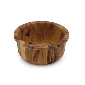 Own Designed Mango <b>Wood</b> Bowl With Royal Style Handle Dining Table Decorative Dish <b>Kitchen</b> <b>Accessories</b> Food Serving Platter - Product Image 2