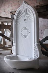 Fontaine murale en marbre et grès sculptée à la main décor visage de lion et statue de bouddha fontaine d'eau murale Art extérieur personnalisé - Product Image 4