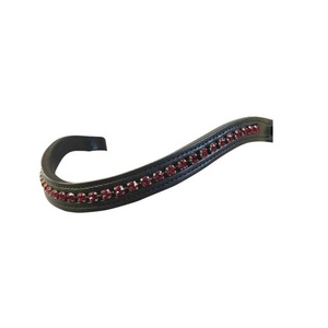 Bandeau à sourcils en cristal incurvé en cuir de qualité supérieure, accessoire charmant et confortable de style selle anglaise à un excellent prix - Product Image 5
