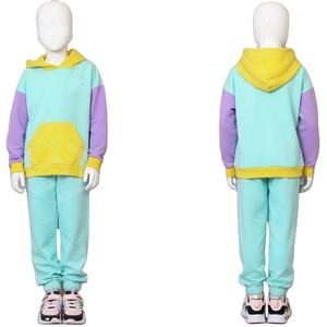 Nuevo Conjunto Deportivo de Otoño para Niños y Niñas, Unisex, Corte Regular, con Capucha, Ecológico, Estilo Urbano, Lavado Ácido, 100% Algodón - Product Image 5