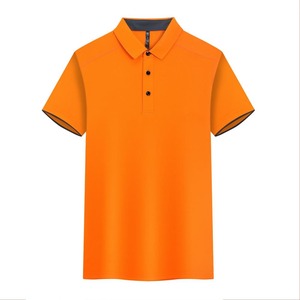 Polos de golf para hombre, uniforme de negocios liso Unisex de secado rápido de seda de morera de calidad superior de lujo - Product Image 1