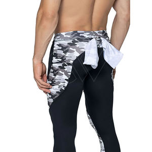 2024 hommes professionnel de haute qualité Compression Leggings en gros léger confortable taille moyenne impression tissu vêtements de sport - Product Image 5