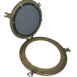 Miroir de porthole de bateau de haute qualité, reproduction, à suspendre au mur, décor mural nautique circulaire, décoration murale marine - Product Image 2
