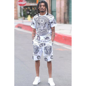 Latest Summer Tracksuit <b>Set</b> 2pc <b>T</b>-<b>shirt</b> & <b>Shorts</b> <b>Sets</b> Men Custom <b>T</b>-<b>shirt</b> with Shots <b>Set</b> Training Wear - Product Image 2