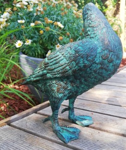 Décoration de jardin moderne Sculpture en bronze et métal antique Statue de canard en laiton - Product Image 5