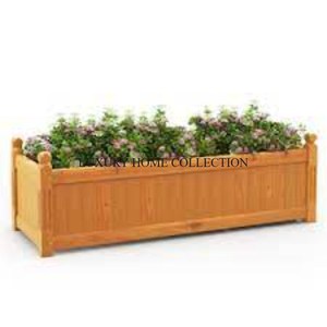 Grande Rectangular Industrial de Madera para Balcón Terraza Patio Jardinería al aire libre con revestimiento resistente a la corrosión resistente - Product Image 1