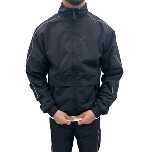 New Custom Plus Size Lightweight <b>Oversize</b> Sportwear Streetwear Sweatsuit 3m Reflective Jacket <b>Jogger</b> Set Windbreaker Nylon Men - Product Image 2