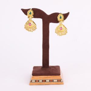 Pendientes de lujo chapados en oro, pendientes de joyería de moda para mujer, pendientes de formación, pendientes modernos, joyería llena de oro Oro Joyeria - Product Image 1