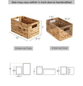 Storage <b>Basket</b> <b>With</b> Built-In <b>Handles</b> Handmade Storage <b>Basket</b> Wholesale eco-friendly Made in Vietnam - Product Image 2