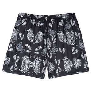 Vente en gros de shorts de sport décontractés pour hommes, streetwear personnalisé, bandana en polyester respirant à imprimé graphique, service OEM disponible - Product Image 4