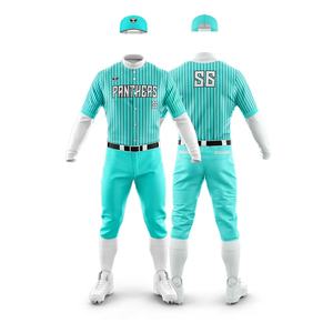 Ensembles d'uniformes de baseball en polyester léger de la meilleure conception, uniformes de baseball respirants personnalisés avec impression de logo, vente à chaud - Product Image 2