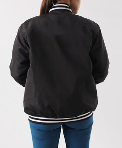 Vestes de baseball en coton pour hommes, taille plus, avec col montant, logo sur le devant, boutons en corne, imperméables, personnalisées en gros - Product Image 2