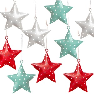 Ornement décoratif de Noël suspendu en métal de couleur marron pour la décoration d'arbre de vacances festive et la pièce cadeau de décoration intérieure - Product Image 4