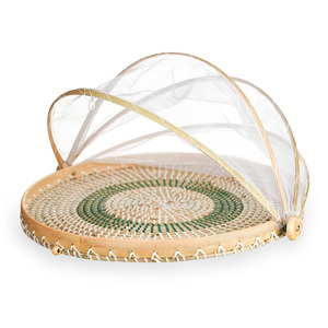 Couvre-plats en herbe de mer tissés à la main, vente en gros, plateau de couverture pour aliments en herbe de mer, accessoire de table en paille - Product Image 4