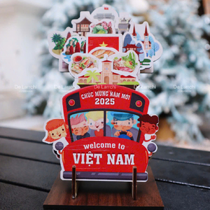 Calendario de escritorio de flores de madera rústica Delarchi decoración perpetua para el hogar y la Oficina y regalo para los seres queridos - Product Image 5