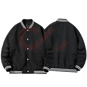 Venta caliente de moda de satén de seda al por mayor Varsity Jacket Custom Color Logo Men Varsity Jacket Made in Pakistan OEM ODM Revisado - Product Image 3