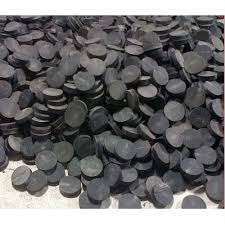 Botón de cuerno de búfalo negro de calidad superior en blanco Componentes de cuerno reales hechos a mano Característica lavable - Product Image 6