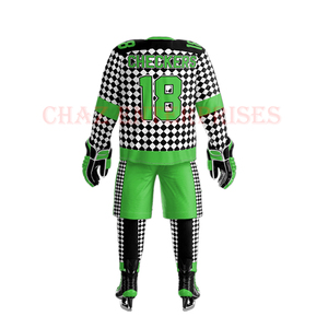 Maillot de hockey sur glace personnalisé OEM de haute qualité, vêtements d'équipe pour adultes, vêtements de sport, vente en gros, uniforme de hockey sur glace de style chemise - Product Image 6