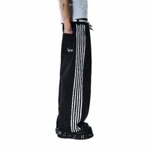 สตรีทแวร์กางเกงยีนส์ขายาวสำหรับผู้ชายกางเกงผ้ายีนส์ยืดทรงพอดีตัวปักลายสไตล์ย้อนยุคสำหรับฤดูใบไม้ร่วง2025 - Product Image 5