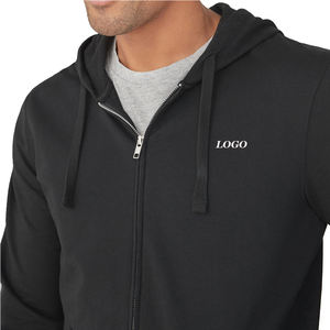 Pull à fermeture éclair décontracté pour hommes OEM Pull tricoté en pur coton pour la saison d'automne/Sweat-shirt à capuche de qualité bon marché dernier modèle - Product Image 2