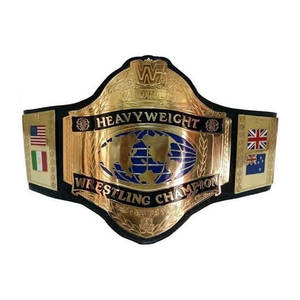 Hulk Hogan 1986 Cinturón de campeonato de lucha libre al por mayor Cinturón de placa de zinc hecho a medida Cinturón de campeonato de cuero genuino de alta calidad - Product Image 1